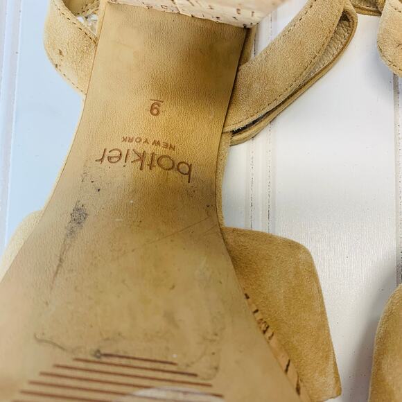 Botkier Plateau Nude Suede Platform Heels Sz 9 NWOT - Picture 8 of 9